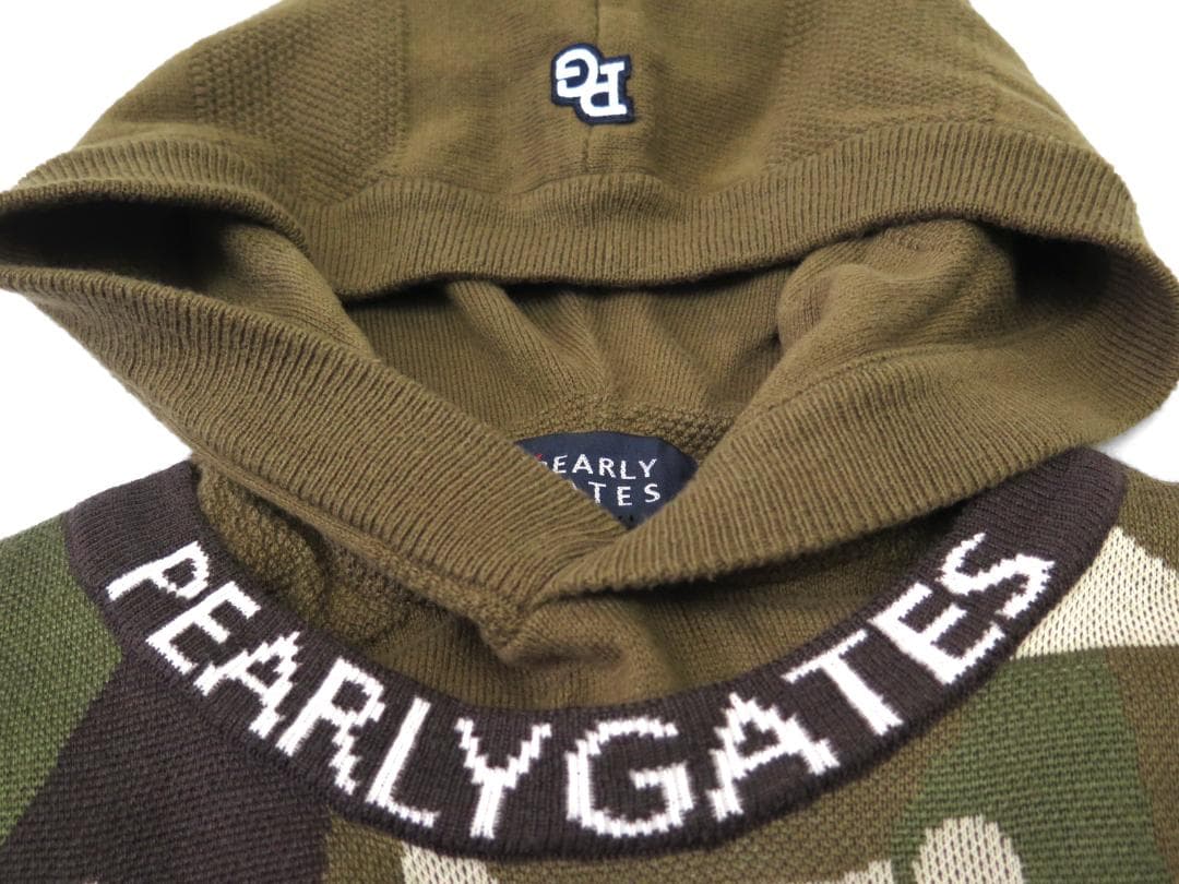 新品●パーリーゲイツ●インナーニット付き　カシミヤタッチ　ニットプルオーバー　M