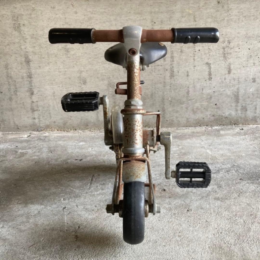 NENG HAO 豆チャリ ミニ自転車 台付き サイクル 置物 シャビー レトロ