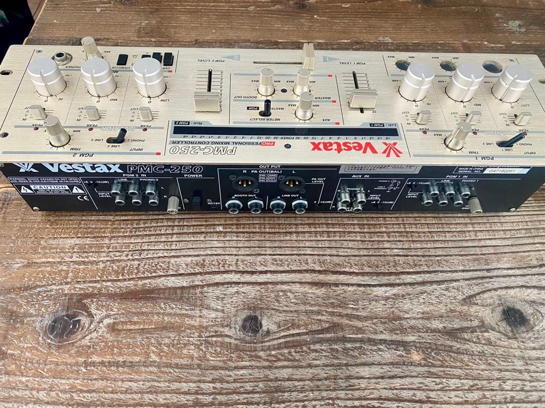 Vestax PMC-250 DJミキサー　ゴールド　箱付き　ロータリー