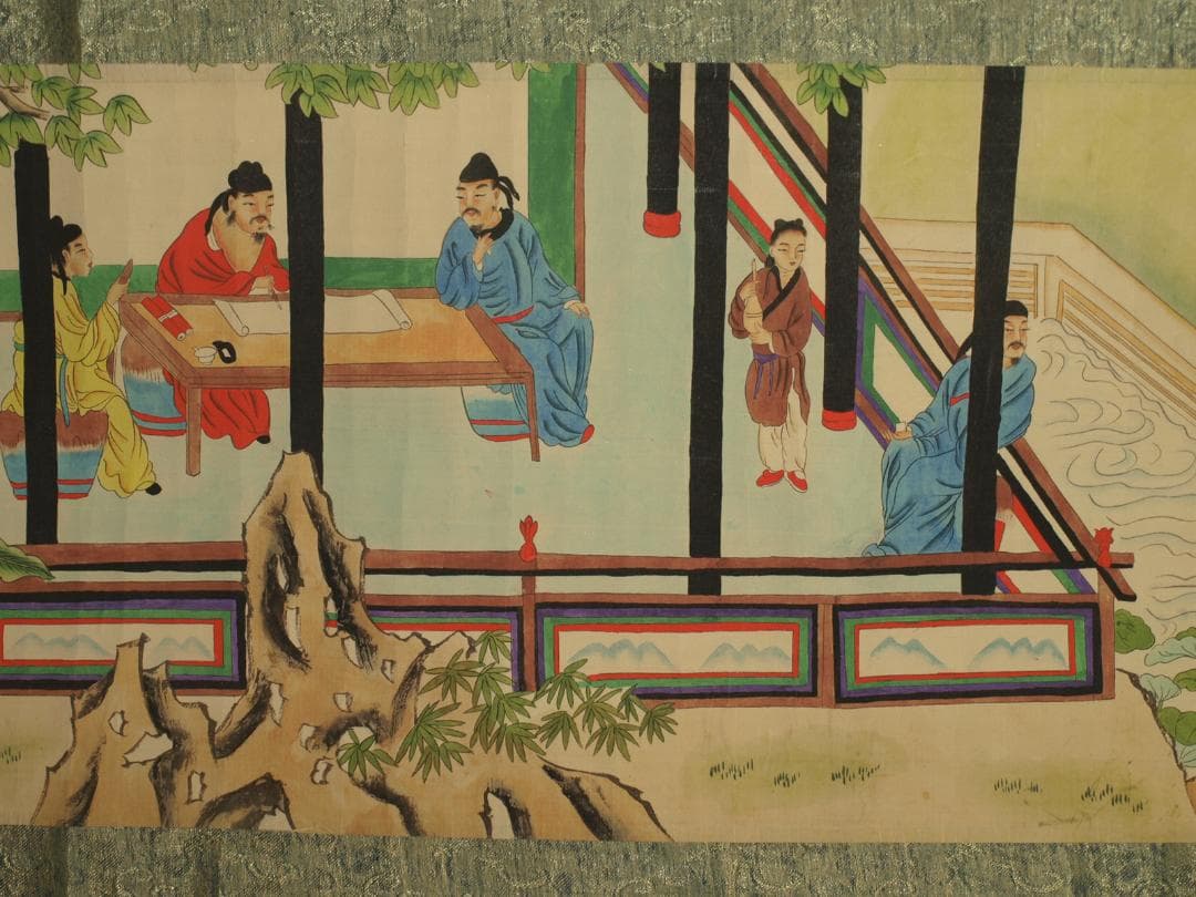 骨董市仕入れ品　中国北宋時代の掛軸　激安骨董品　肉筆保証 BD378A8-2