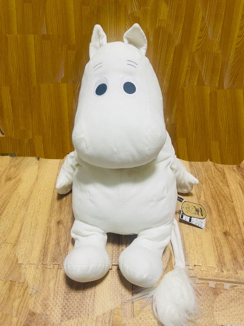 もっちり　ムーミン ぬいぐるみ　ホワイト