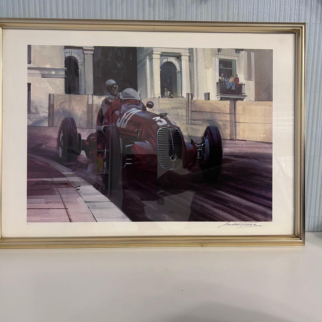 マイケル　ターナサイン入り　　　絵画額付き