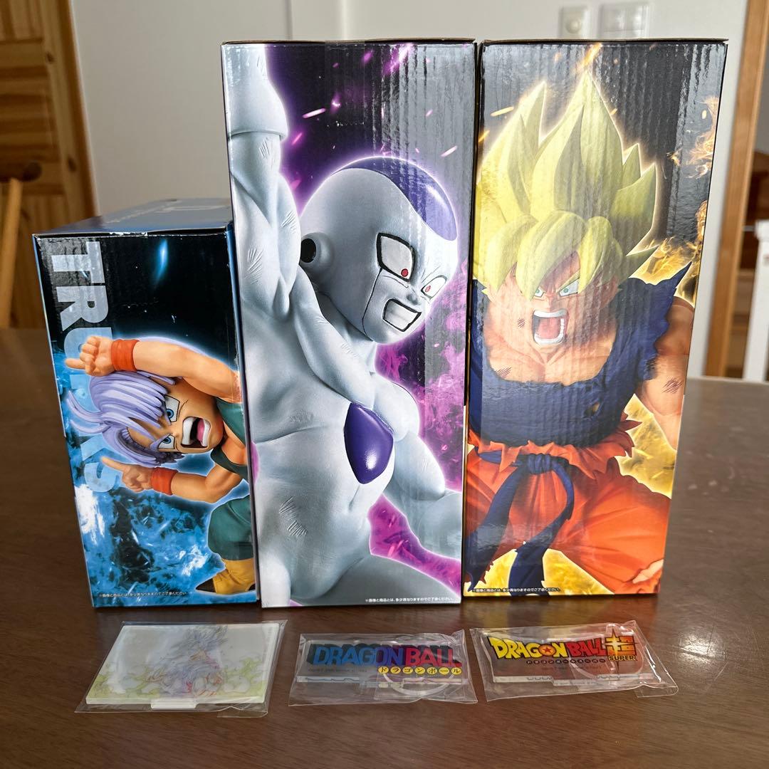 一番くじドラゴンボールB賞　孫悟空　C賞　フリーザ　D賞　孫悟天＆トランクス