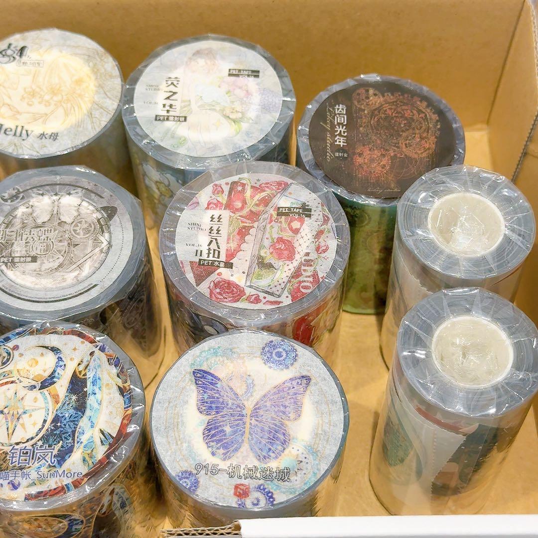 喰**様 【ホログラム多めセット②】装飾マステ 海外マステ 新品 12巻 まとめ