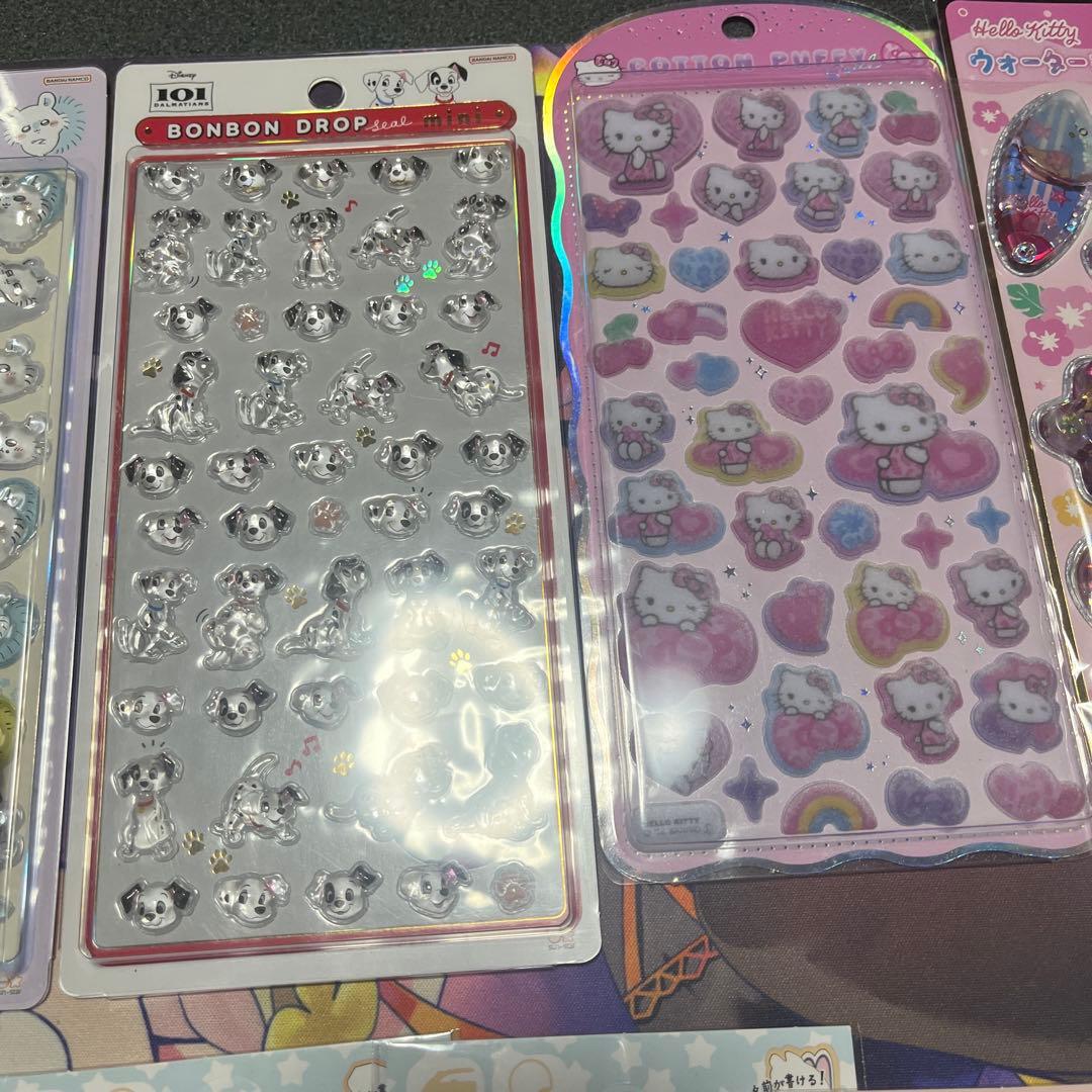正規品 ボンボンドロップシール クロミ モモンガ 101匹わんちゃん コットン