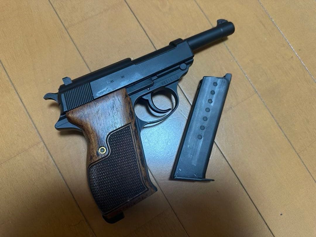 い*た様 マルゼン　ワルサーP38 木製グリップ付