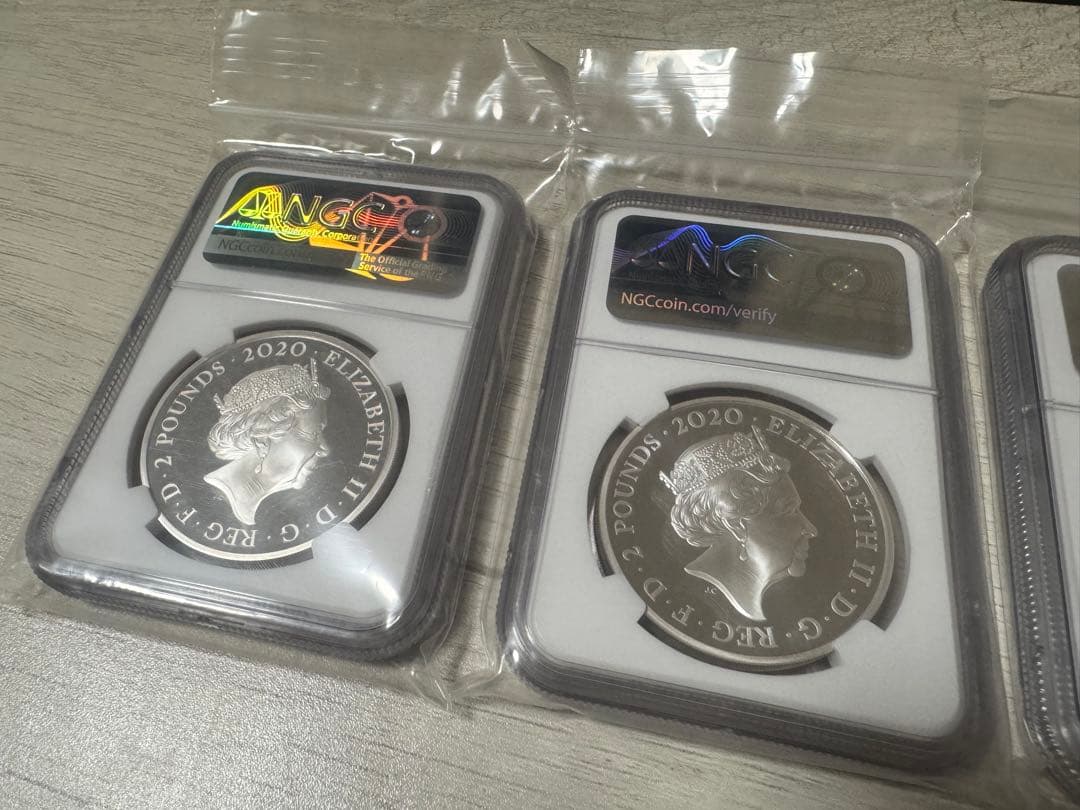 【NGC最高鑑定　PF70】ロイヤルミント007 銀貨　