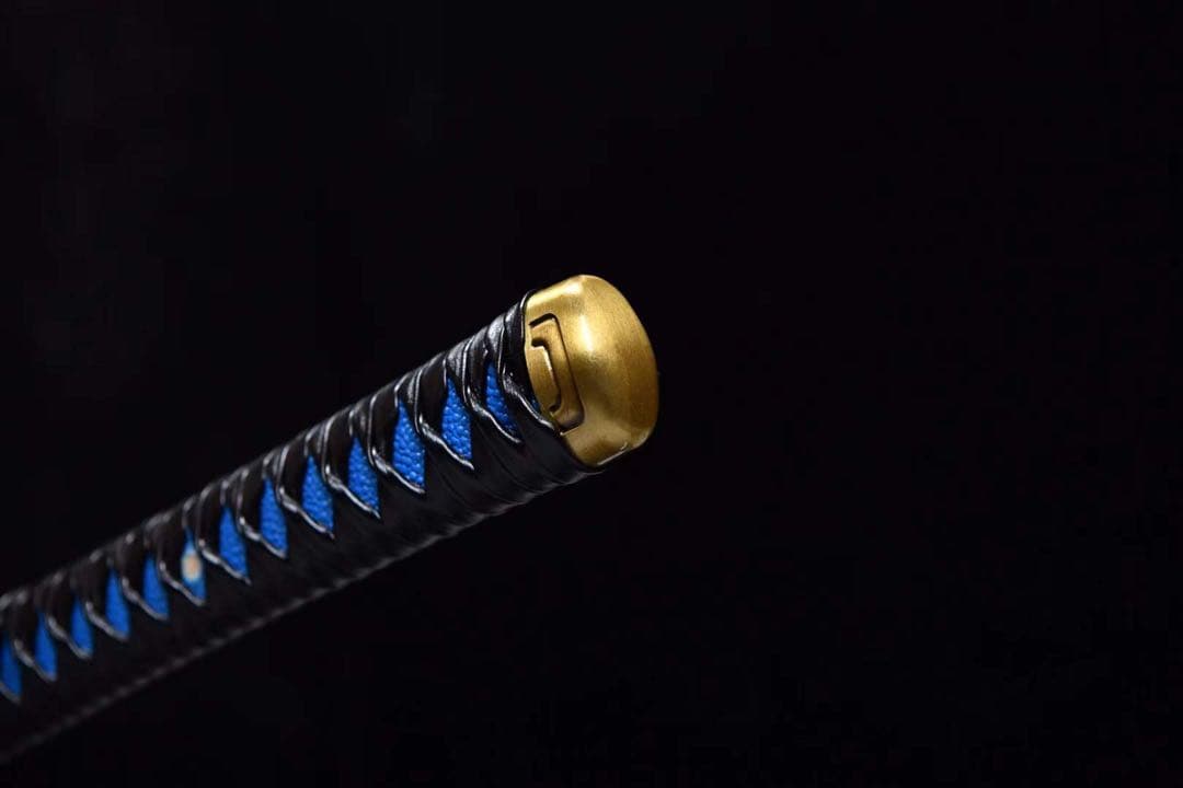 時透無一郎 本牛革柄巻 武具 鑑賞刀 居合刀 模造刀 舞踊刀 日輪刀