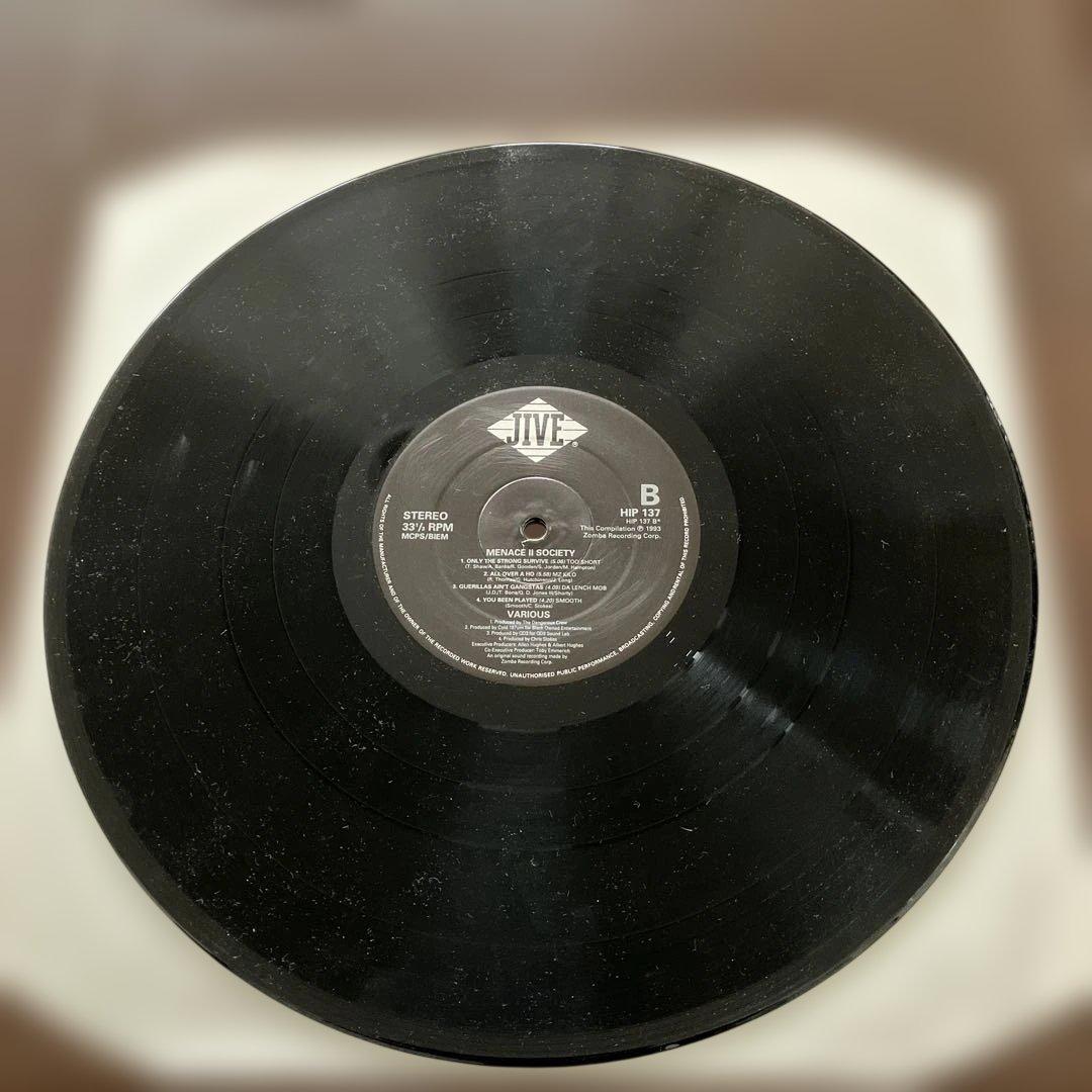 MENACE II SOCIETY サウンドトラック LP レコード　2LP