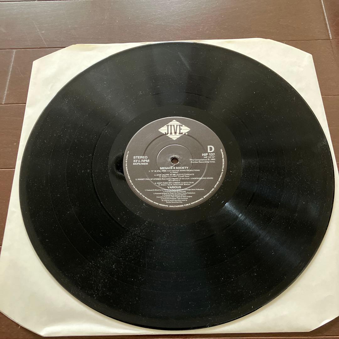 MENACE II SOCIETY サウンドトラック LP レコード　2LP