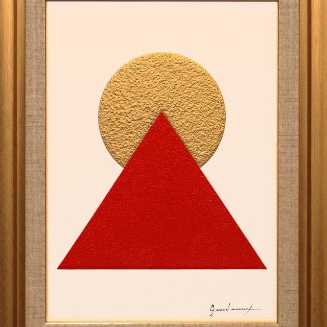 作者直接出品アトリエ山梨発送▲古代の神秘▲ピラミッドパワー赤富士▲がんどうあつし