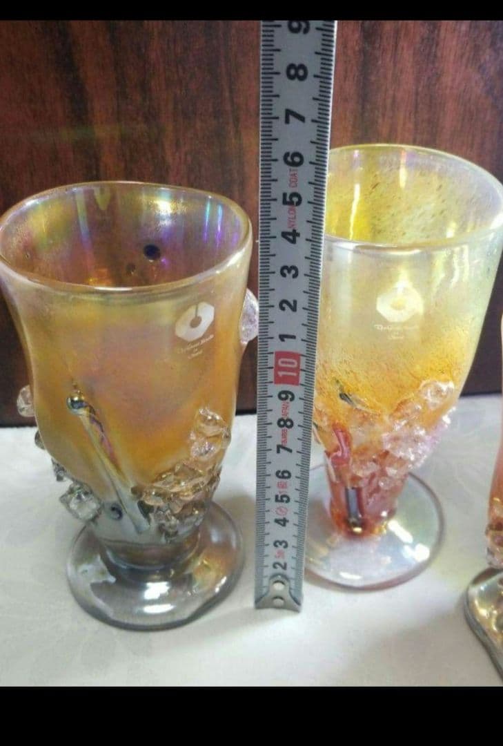 The Glass Studio in Otaruの手作りガラス三点です