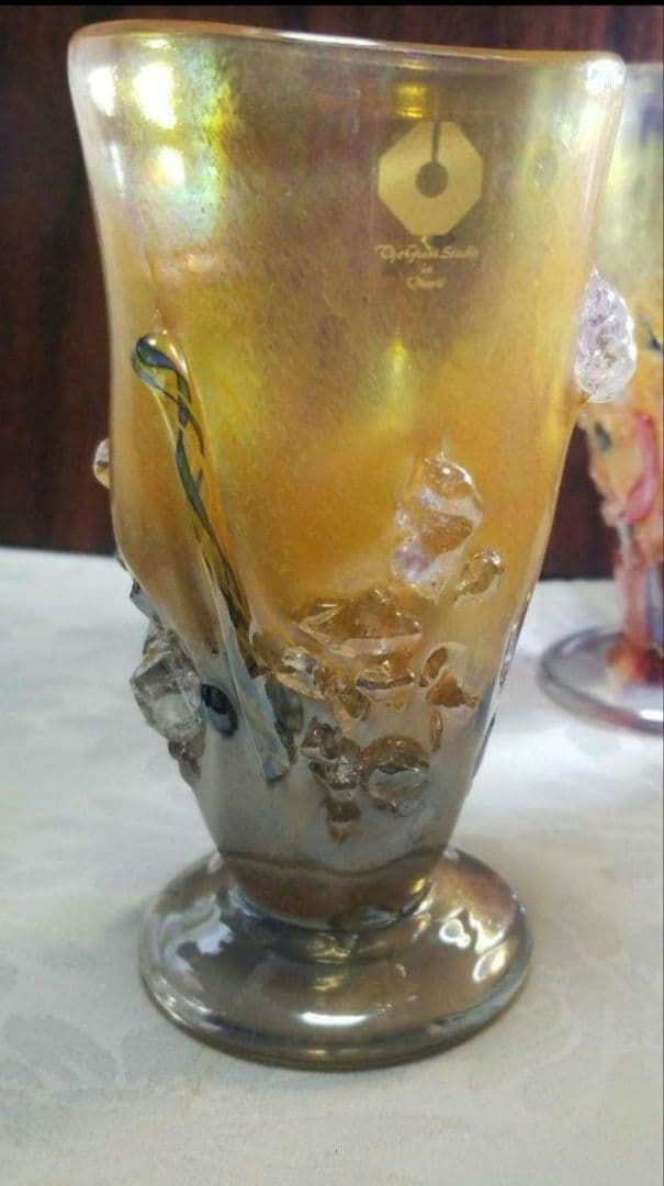 The Glass Studio in Otaruの手作りガラス三点です