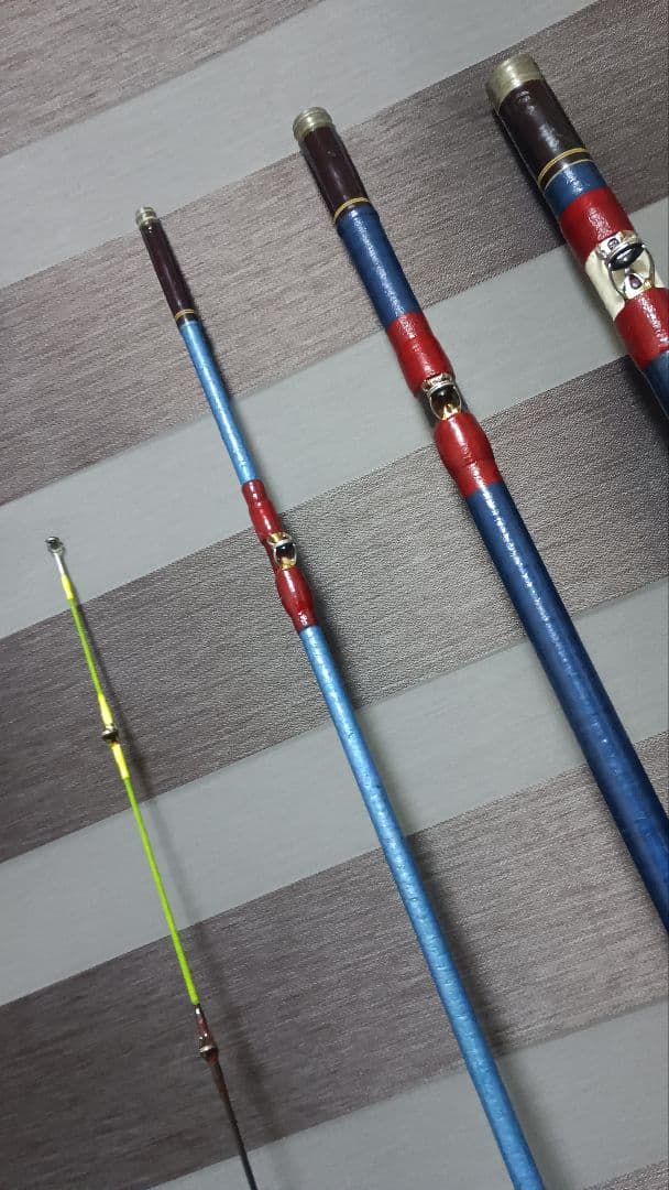 NFTスーパーボロン極翔石鯛525！4本継ぎ石鯛竿改造品