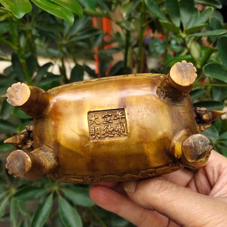 銅器 竜紋香炉 装飾品 工芸品 美術品 置物