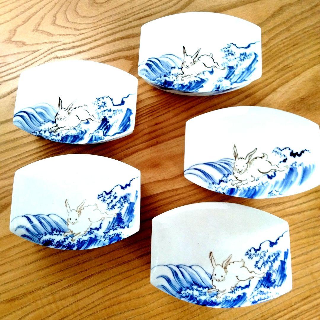 ☆ 三浦竹泉 清水焼 波兎蓋碗