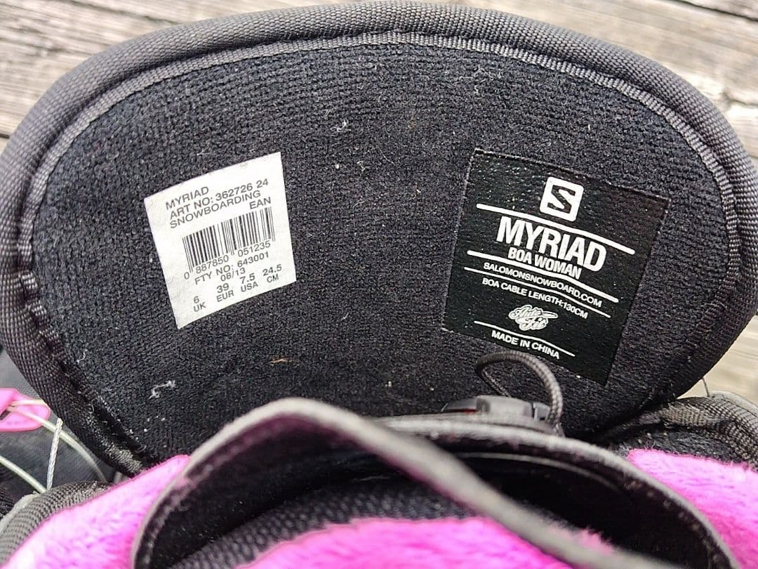 スノーボード3点セット 眞空雪板等 147 サロモンビン BOAブーツ 24.5