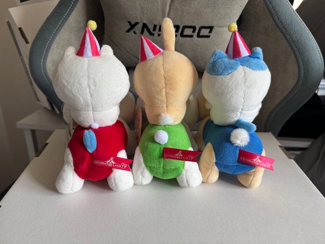 ちいかわ　ぴーぽぽ　タグ付き　パーティーキャラクターぬいぐるみセット