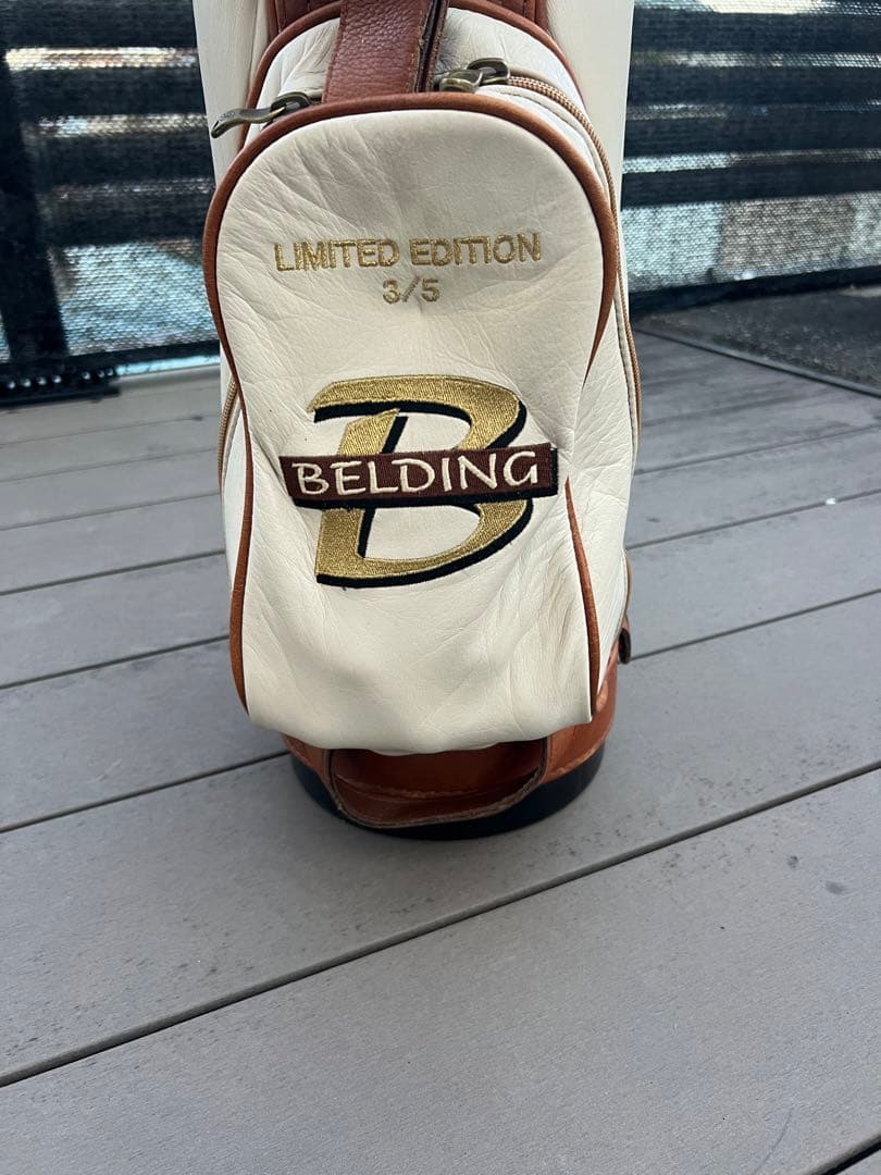 Belding 限定版キャディバッグ 3/5本革製