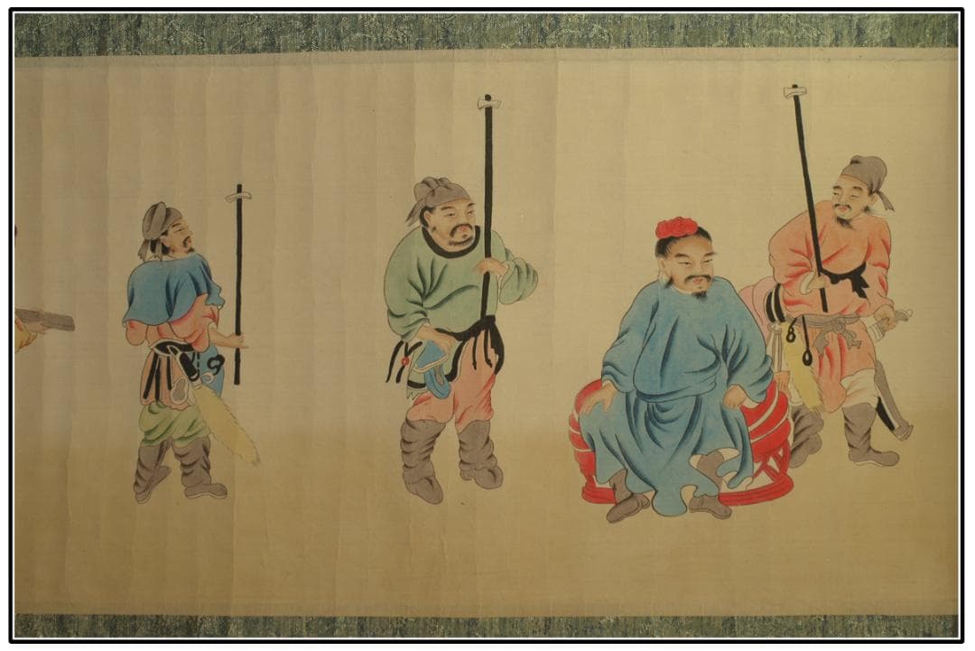 明時代の掛軸　激安骨董品　肉筆保証　博物館 中国古美術 BD448A11-7