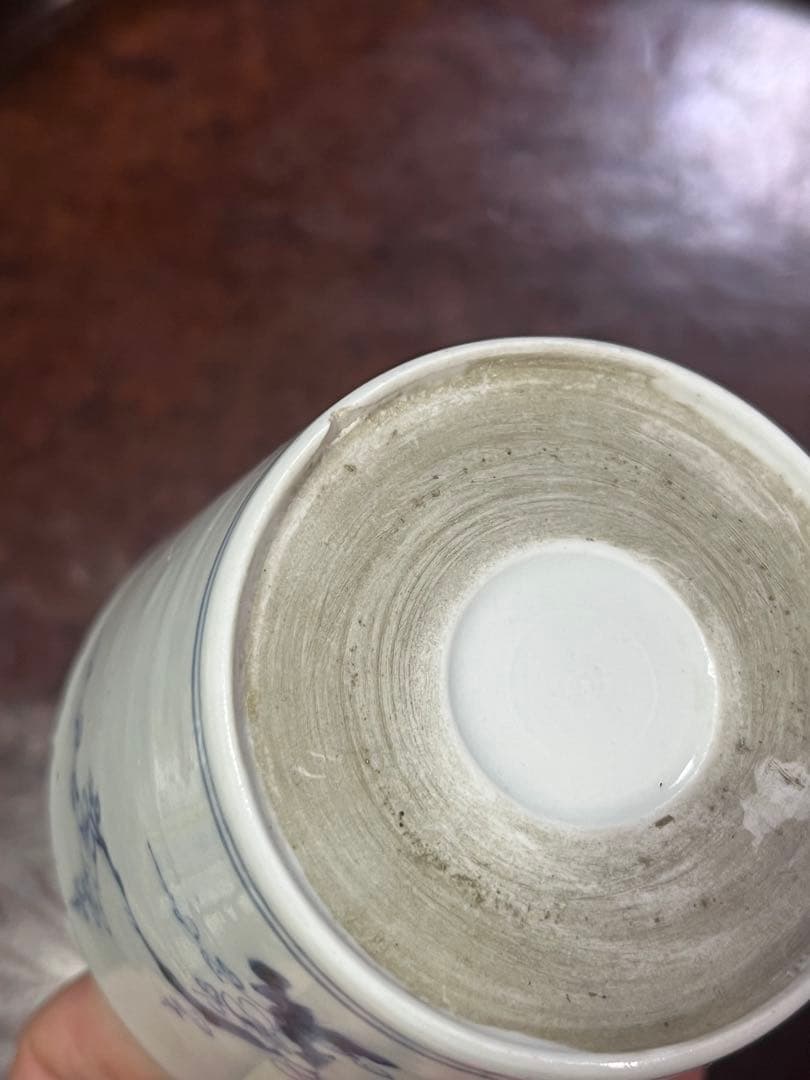 古伊万里　蕎麦猪口　あじさい　鶯　ウグイス　梅　雀　雲雀　紫陽花　民芸　民藝