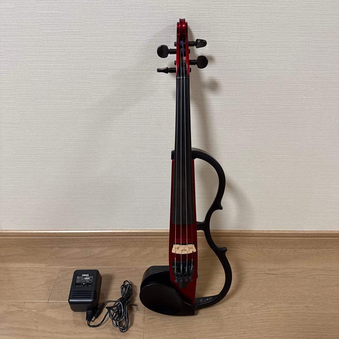 サイレントバイオリン YAMAHA SV-110 赤 ケース/電源アダプター付