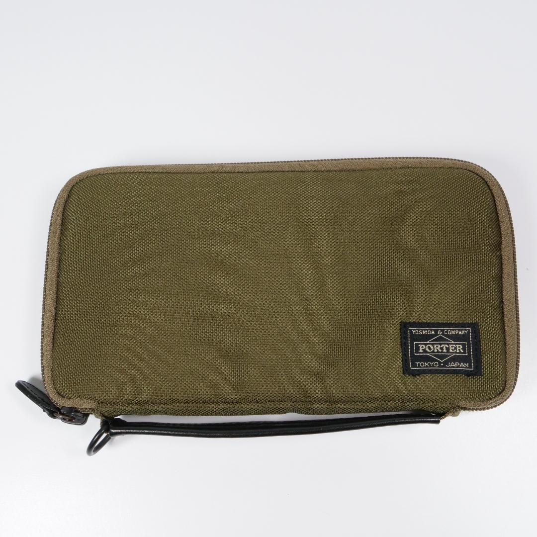 PORTER×MONOCLE トラベルウォレット オーガナイザー カーキ