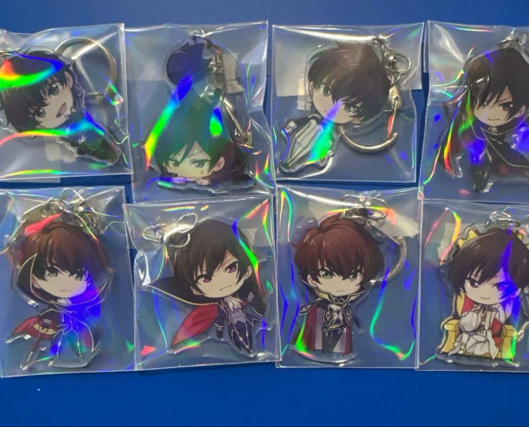 コードギアス きゃらふぉるむ アクリルキーホルダー スザク・ルルーシュ 8点☆