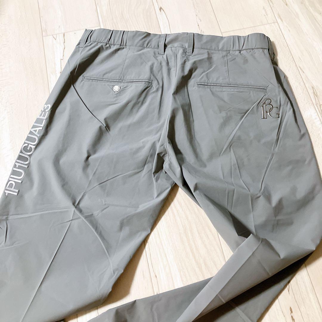 美品　1PIU1UGUALE3 GOLF タックパンツXL グレー