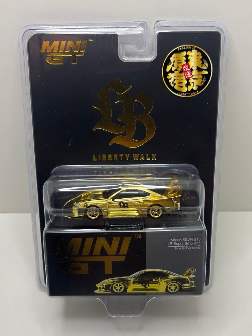 MINI-GT S15 LBWK 限定 ゴールド 1/64 ミニカー 原宿 1台