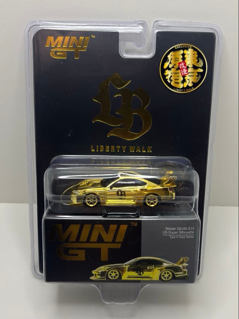 MINI-GT S15 LBWK 限定 ゴールド 1/64 ミニカー 原宿 1台