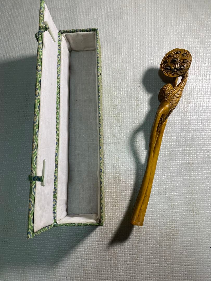 【長期保管品】 木彫仏像 如意　アンティーク　古材　年代物　当時物