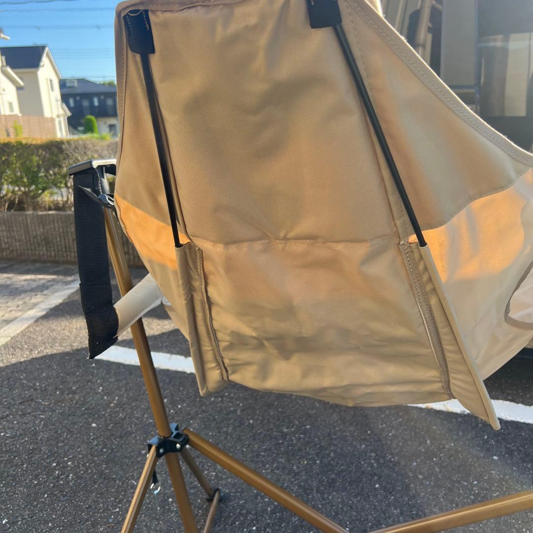 折りたたみアウトドアチェア ベージュ