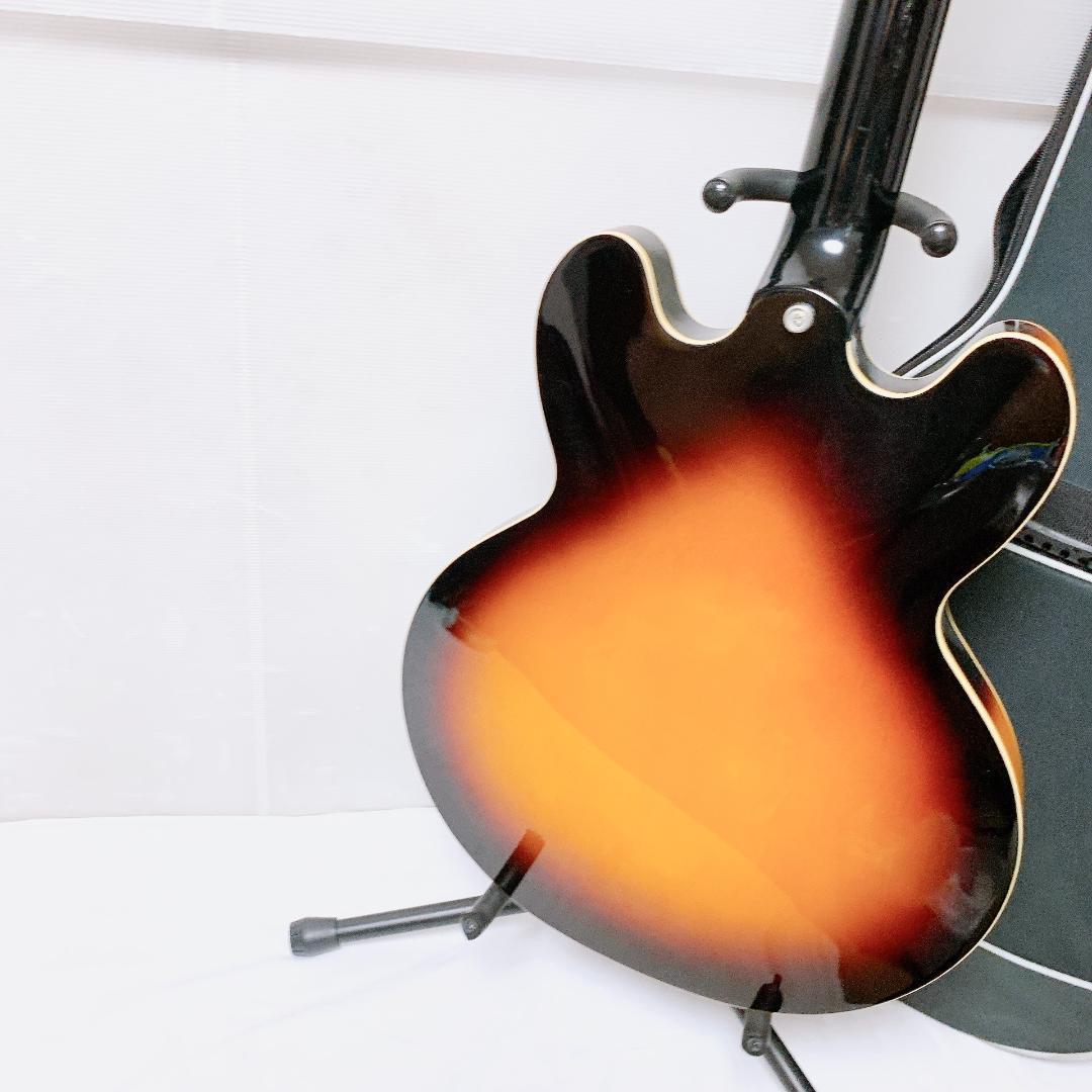 美品 Epiphone エピフォン Dot VS セミアコ エレキギター ケース