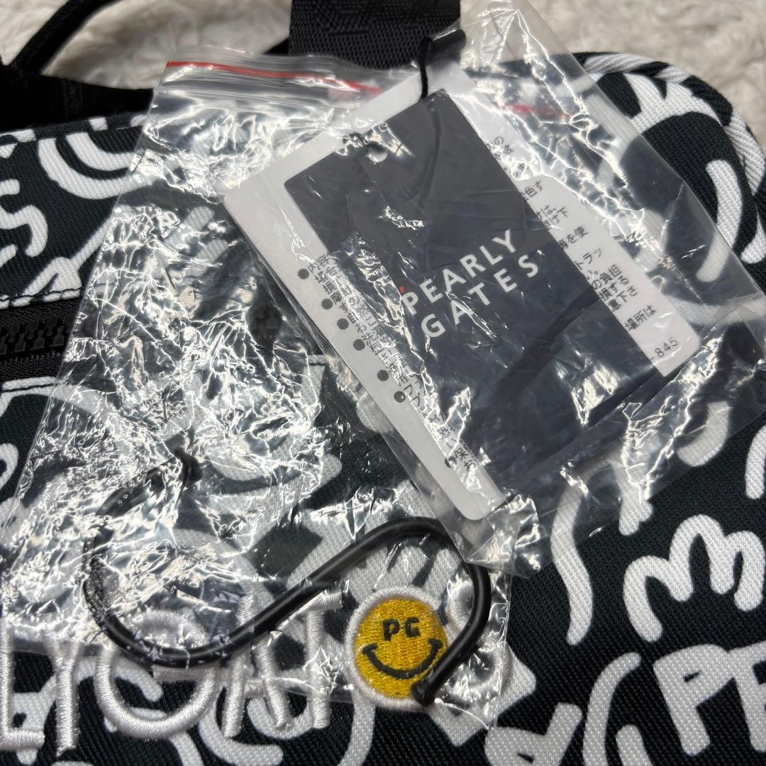 【未使用タグ付き】パーリーゲイツ 25FW トラベルポーチ ミニバッグ ネイビー