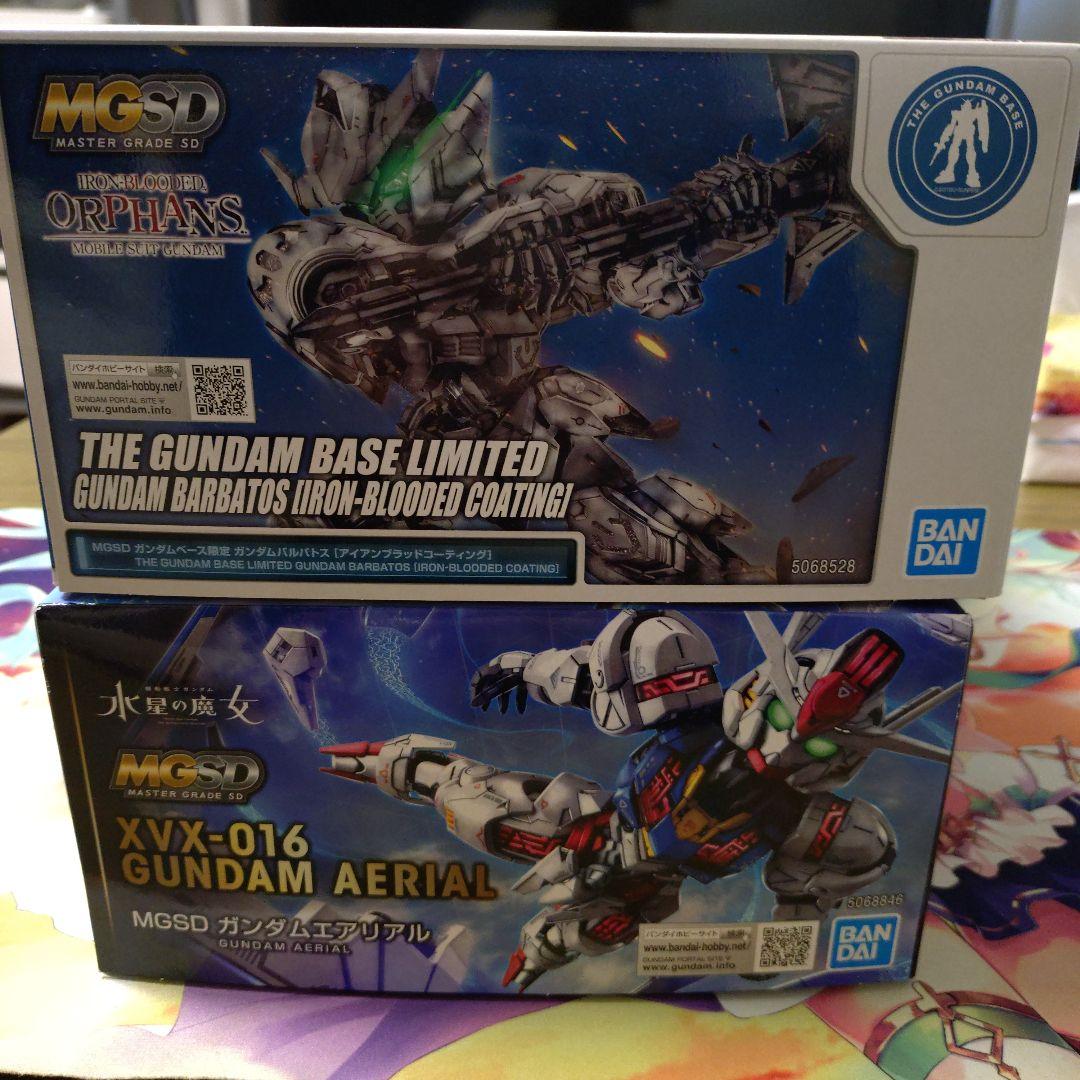 MGSD ガンダムエアリアル ガンダムバルバトス アイアンブラッドコーティング