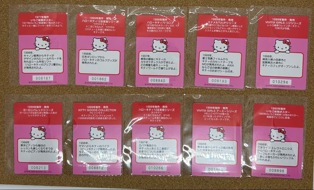 サンリオ⭐︎ハローキティ2000年コレクターズカード第3弾56枚