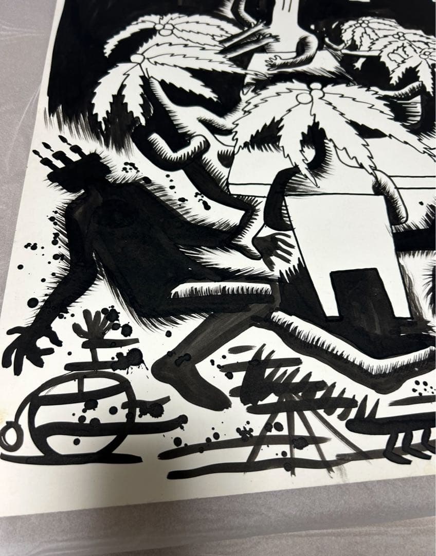 貴重一点物マークコスタビMARK KOSTABI 直筆デッサン証明書付1984