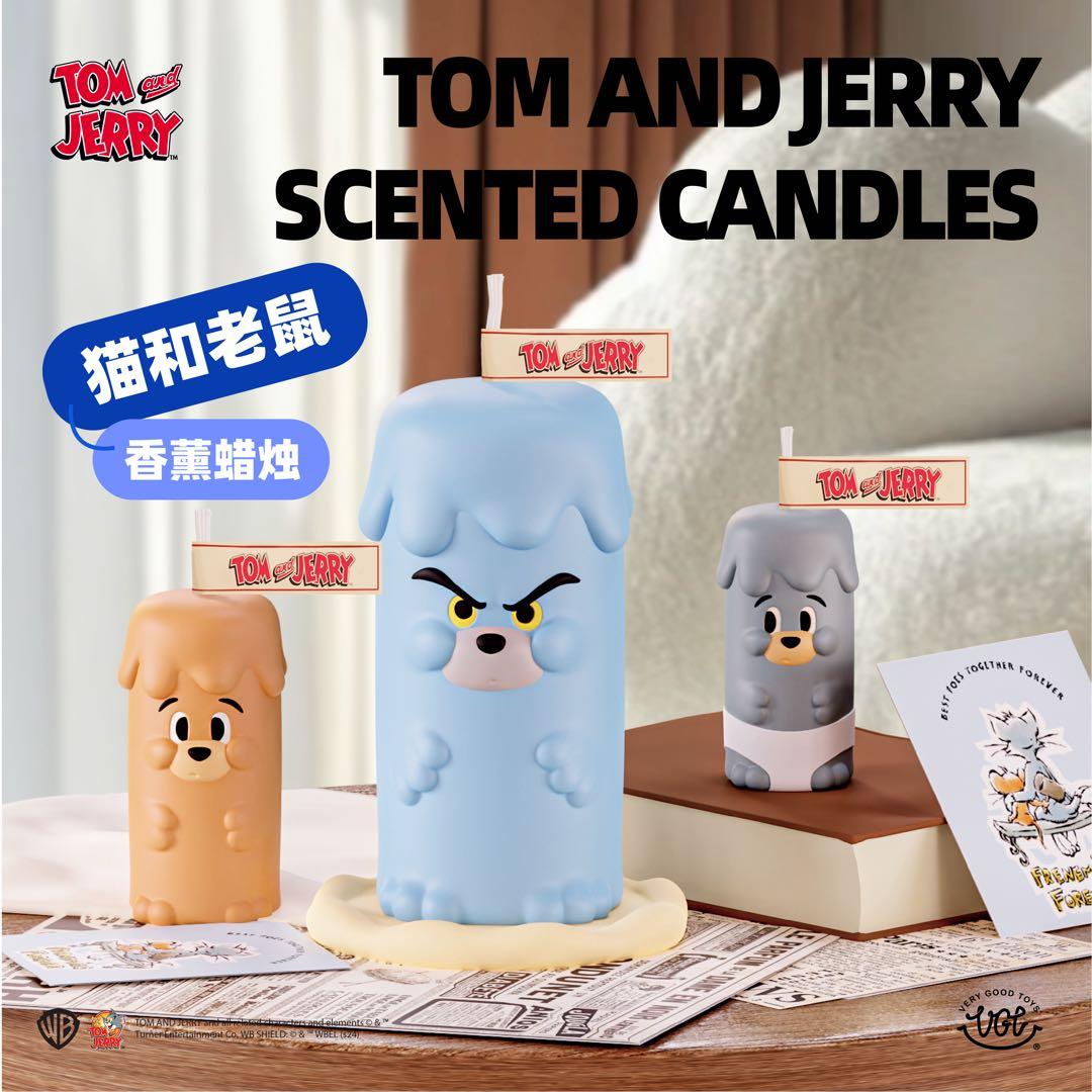 トムとジェリー　アロマ・キャンドル　可愛い　3人セット　プレゼント　インテリア