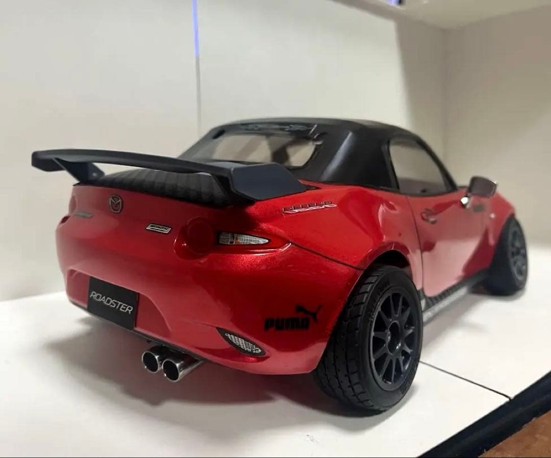 ラジコン 1/10 タミヤXB マツダ ロードスター レッドボディとタイヤセット