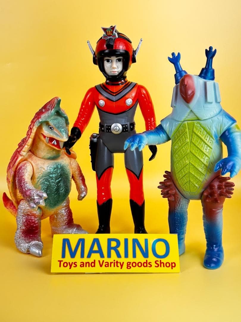 帰りマン・TAC隊員・キングボックル・ブルーマPOPY・キングジョーソフビ4体