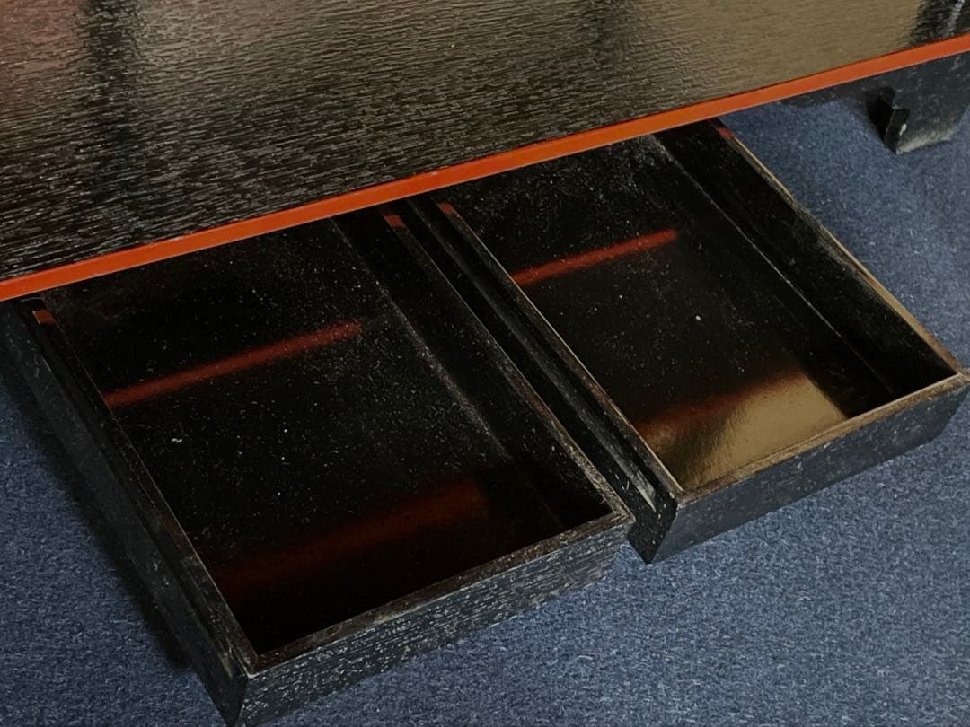 【美品】「母」 水谷棚 配膳棚 五段木製棚 懐石道具 水屋道具 茶道具 （F1）