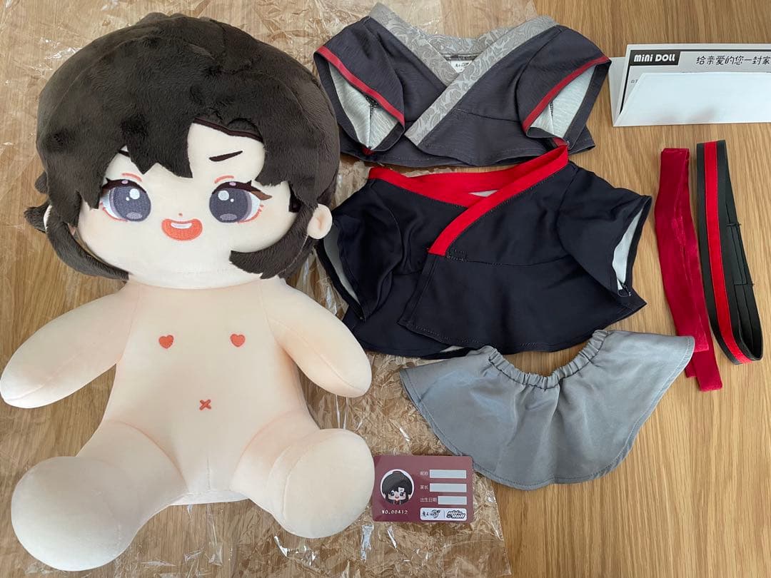 minidoll 魔道祖師　 魏無羨 40cmぬいぐるみ