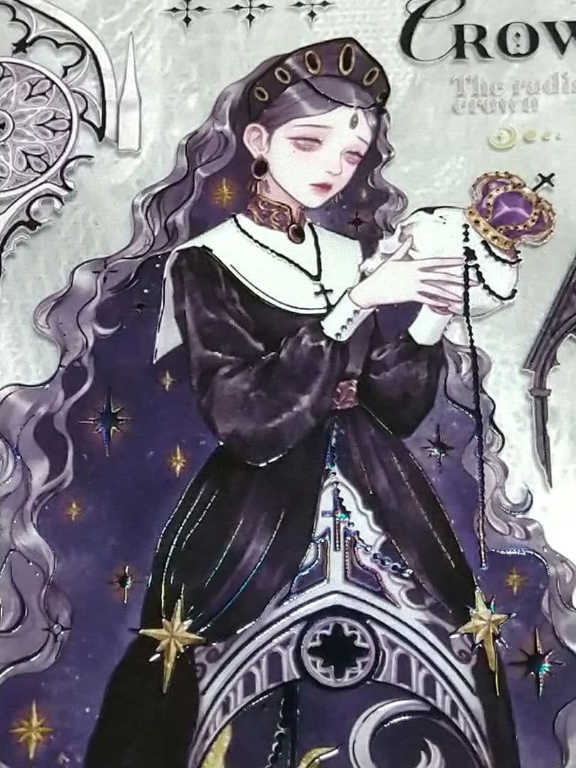 ✩再販✩J1146＃至亡灵书(极光黑)shine切り売り海外人物マステ女の子