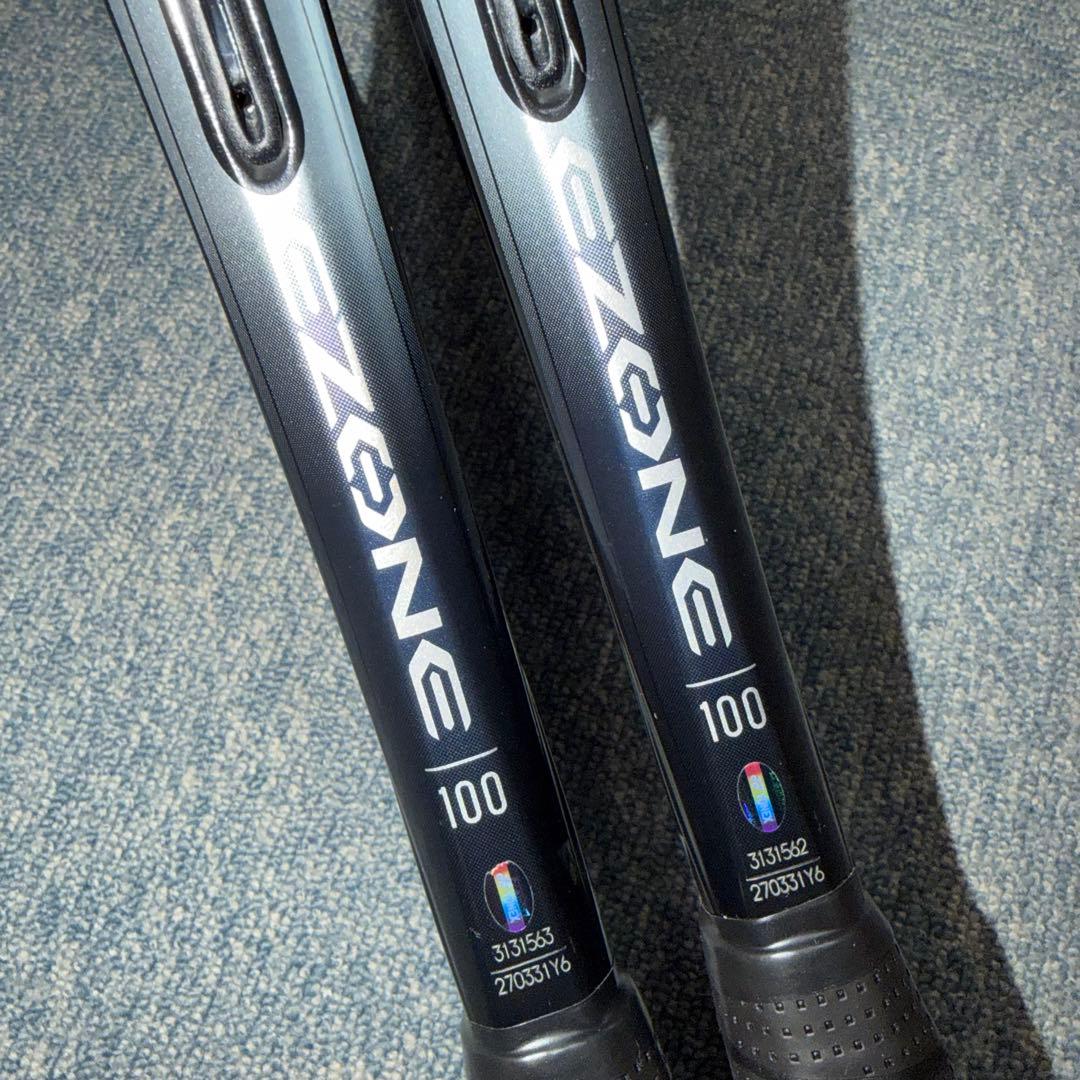 E ZONE 100 ブラック×グレー G2 2本マッチペア 中古品