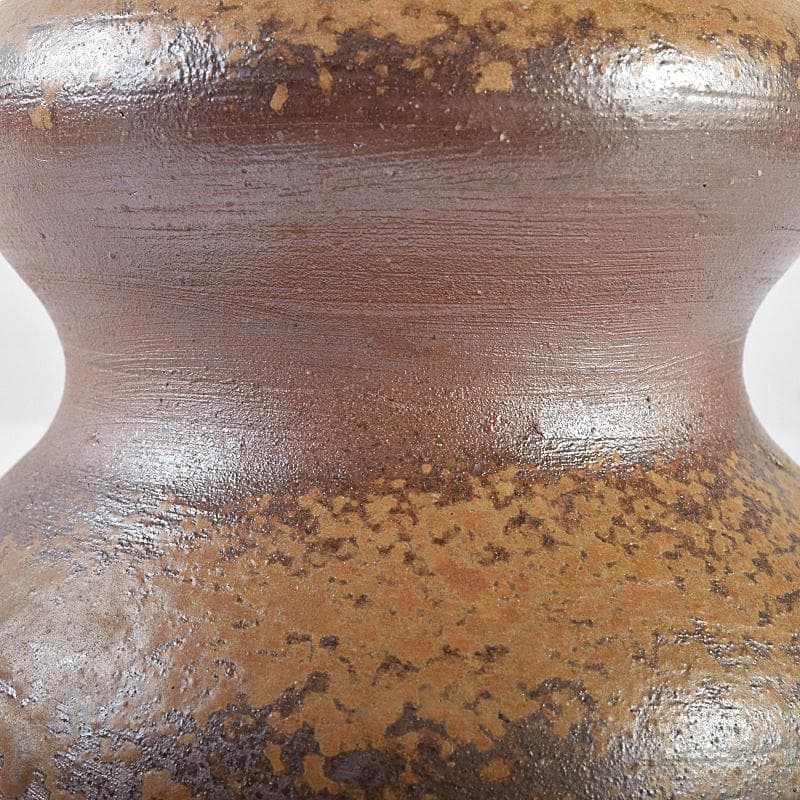 備前焼　伊勢崎満作　瓢箪形　掛花生　共箱　C　R7591