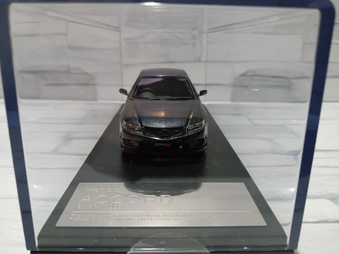 1/43　ホンダ　アコード　ユーロR ミニカー　グラファイトパール