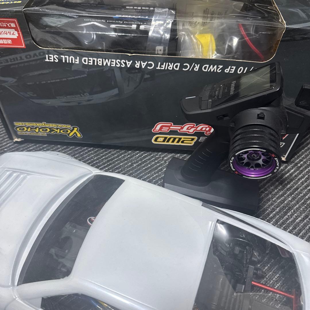 180sx ドリパケ2WD 1/10パールホワイト エアロドリフト仕様フルセット
