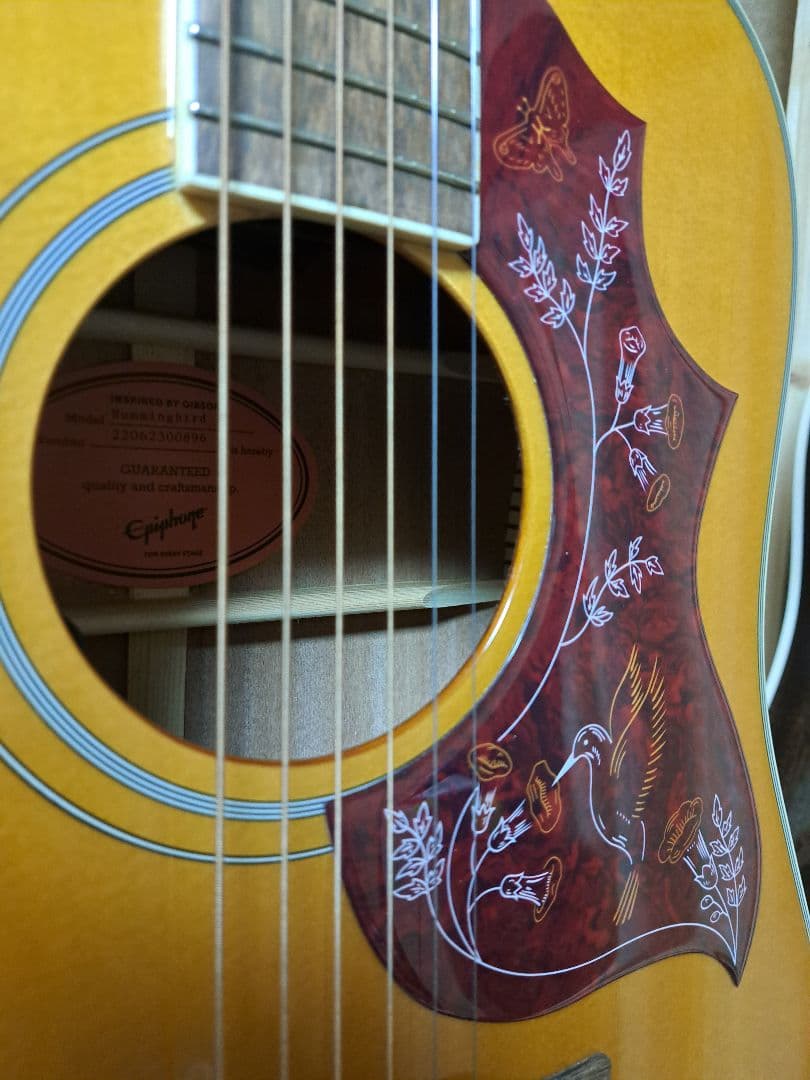 極上！Epiphone ハミングバードマスタービルド　アコギ