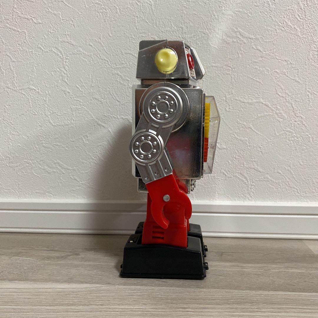 ニュー シルバー ギヤロボット ゼンマイ式ロボット